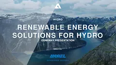 ANDRITZ Hydro company presentation, en